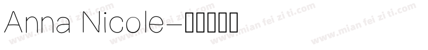Anna Nicole字体转换